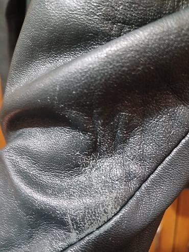 prsluk sako: Muška kožna jakna, crna - Materijal: prirodna koža (mekana, glatka) — 7