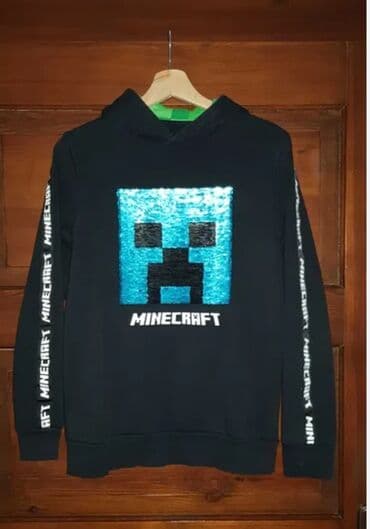 jednobojni duksevi sa kapuljacom: MINECRAFT duks za decake — 1