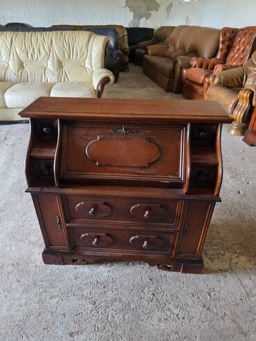 Furniture: Elegantan drveni sekreter sto sa preklopnom radnom površinom, idealan — 10