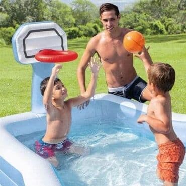 bazen intex 610x305x122: Intex Swim Center porodični bazen sa košem ( kk57183 ) Koš je u — 1