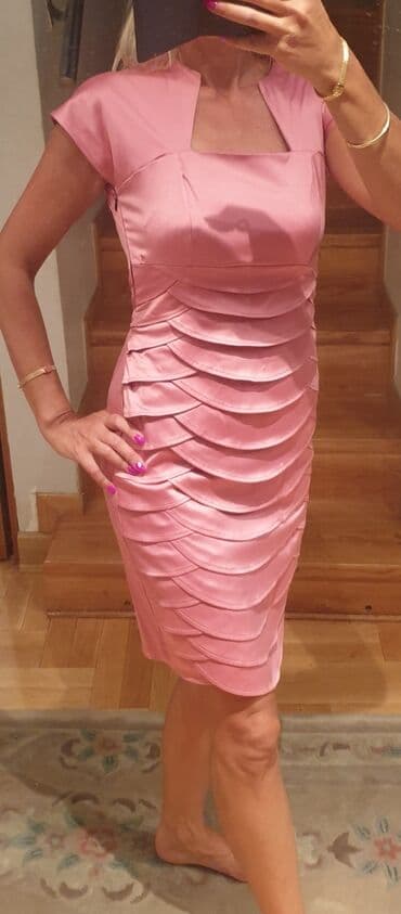 pantalone za svadbu: Roze Divna, elegantna, prefinjena haljina. Za mature, svadbe, izlaske — 1