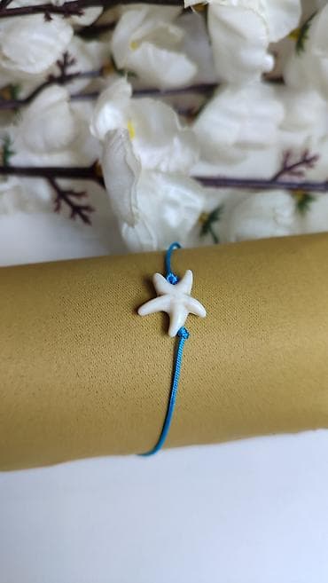 narukvice od konca: Narukvica sa morskom zvezdom – letnji minimalistički detalj - — 2