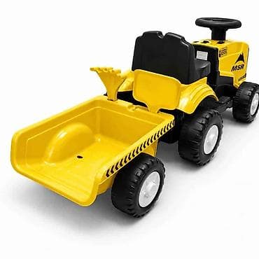 bozicni voz igracka: Traktor za decu Mini Farmer sa prikolicom (6V) – Žuti Šifra proizvoda — 3