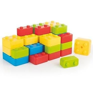 mikrofon sa zvucnikom za decu: KOCKE 24 KOMADA 050335 – Dolu Veselo obojene, velike plastične kocke — 1