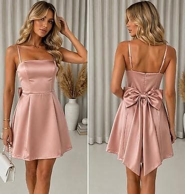 bmw 3 серия 315 5mt: Svečana mini haljina sa mašnom na leđima - Kroj: A-linija, mini — 3