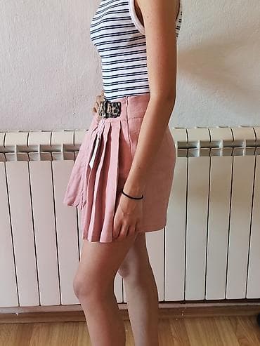 bermude za punije zene: Ženske culotte/šorts-suknja M.B.21 - Model: plisirana šorts-suknja — 2