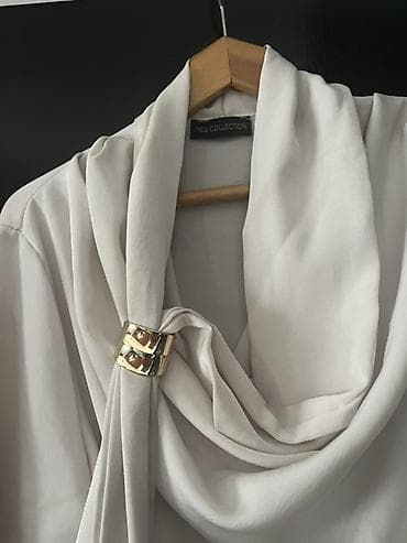 kosulja na preklop: NOVA ženska bluza – New Collection - Boja: svetlo bež/šampanj - — 2