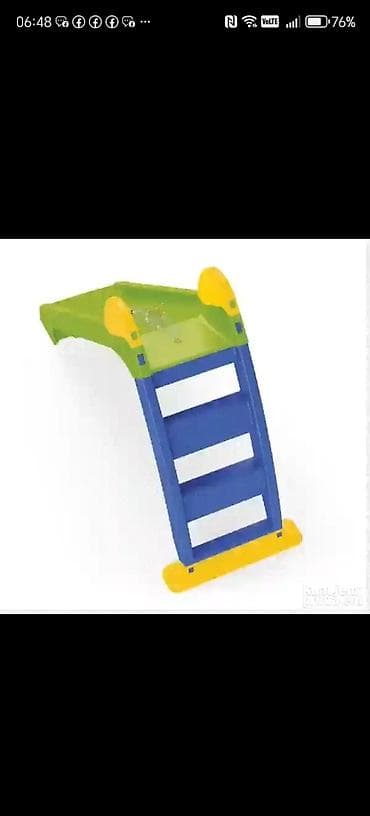 trouglasti mop za ciscenje: Dečiji tobogan Dolu Slide – kućni i dvorišni model - Kompaktan — 6