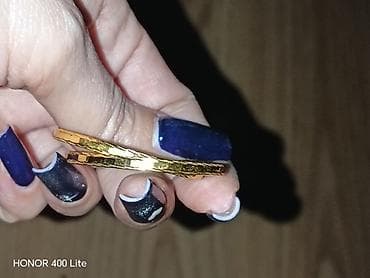 galaxy watch 4 cena: Zlatne okrugle minđuše – obručevi - Materijal:srebro u znatnoj boji — 2