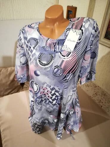 elegantne tunike za punije dame: Nova zenska bluza sa sarom Linsolita. Turska. Odlicna zenska bluza sa — 3