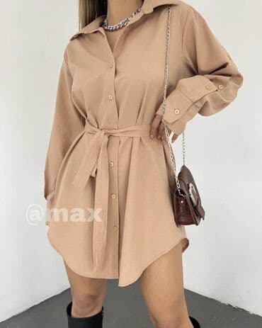 zara svilene kosulje: 🤍New,,Zara Shirt/Dress’’🤍Velicine:S M L XL Boje:Bela Crna i Bež — 5