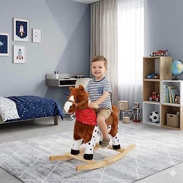 deciji tepih: 🐴🦄✨ NOVO – Plišani Konjić Klackalica sa Muzikom! ✨🐴🦄 🎠 Poklon koji će — 10