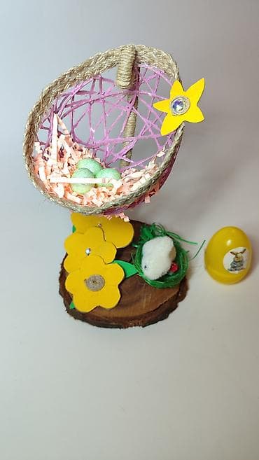 Ogledala: Uskršnja dekoracija – ručno rađena mini scenografija - Unikatna — 1