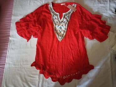 jednodelni kupaci na jedno rame: Polyester, Single-colored, color - Red — 1