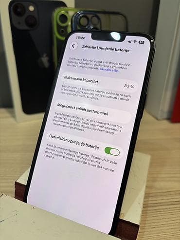 mobilni telefoni prodaja: Apple iPhone 13, 128 GB, Midnight (crna) U ocuvanom stanju, kutija i — 2