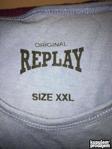 Sweatpants: Original REPLAY majica S Ramena 45cm, duzina 68cm Slika 1,2 Original — 4