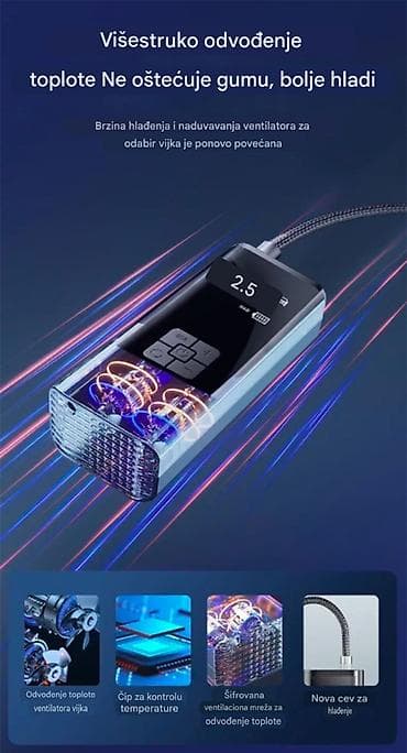 audi sat: Nova bežična pumpa sa velikim LCD ekranom i nastavcima za pumpanje — 10