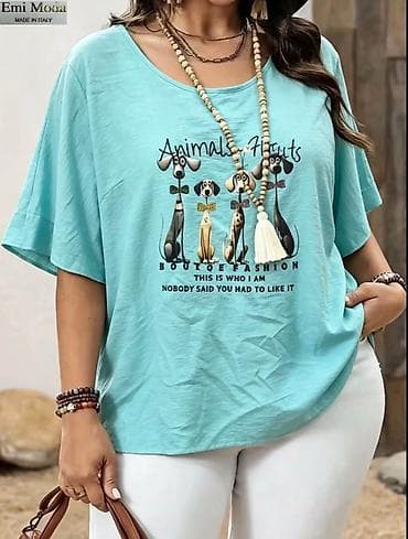 bluze i tunike za punije: 07. Majica/tunika za punije
2XL 3XL 4XL 
Cena : 2.300 dinara H — 4