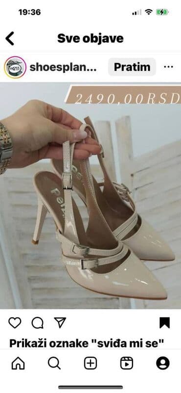 mokasine u boji: Sandals, Perla, 38 — 3