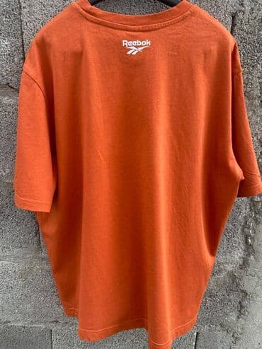 Women's T-shirts and tops: Reebok, XL, Cotton, color - Orange — 5