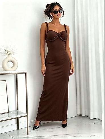 haljina 110: ✅Ženska maxi haljina sa pletenim bretelama
✅2000 din — 3