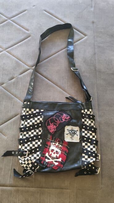 kožna torba ženska: Shoulder bag, Material: Canvas, Polyester, Poliuretan — 2