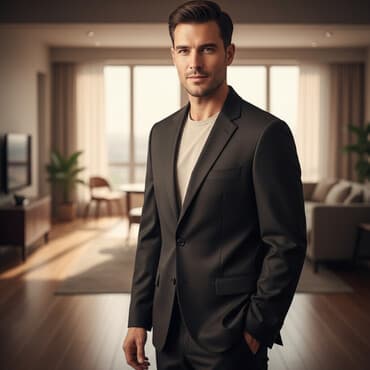 kompleti svecani: Sako, S (EU 48), bоја - Crna, Poliester — 1