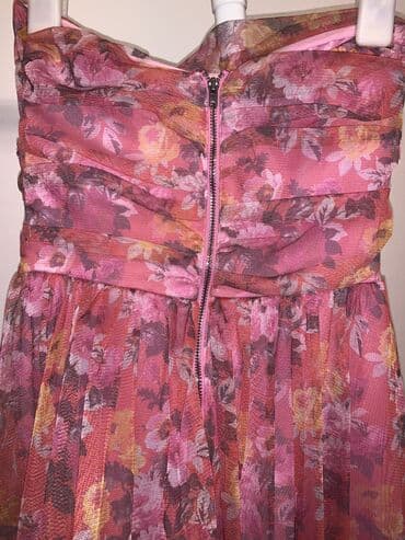 zenski kompleti pantalone i sako: S (EU 36), bоја - Roze, Večernji, maturski, Top (bez rukava) — 3