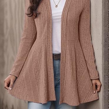 lidl dzemper: Ženski dugi kardigan bez kopčanja - Kroj: A-linija sa suptilnim — 1
