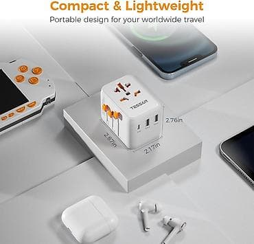 pegla za pvc cevi cena: TESSAN univerzalni putni adapter - Svetski adapter 4-u-1: podržava — 2