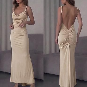 pin up haljina: Haljina duga elegantna sa spuštenim dekolteom i dubokim otvorenim — 1