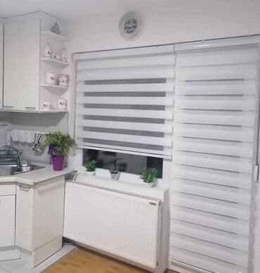 zavjese na oklagiju: Zebra zavese, sistem kacenja na okvir prozora bez busenja 50x200cm - — 1