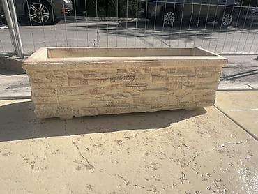 case za vino maxi: Velika pravougaona žardinjera za spoljašnju upotrebu - Materijal — 1