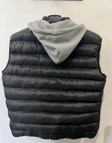 konobarski prsluci: Muski prsluci, modeli od S do XXL kapuljaca se koze skidati CRni — 4