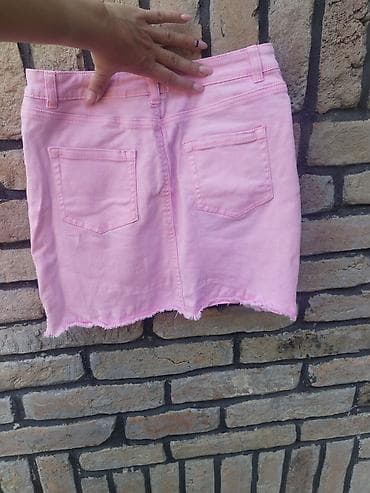 teksas haljine sinsay: Teksas suknja – veličina L. Struk: poluobim 39 cm, tegli do 42 cm — 4