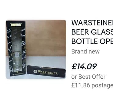kristalne čaše prodaja: Casa nova kolekcionarska za pivo. Warsteiner pivo. kristalno — 5