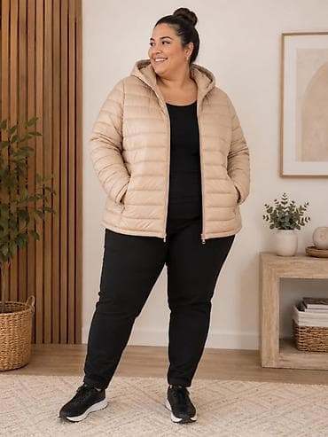 ves 11109: Ženske plus size jakne i prsluci – lagani, topli i praktični - Kratka — 2