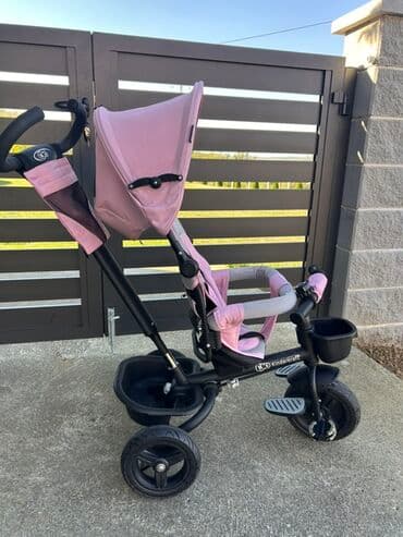 dexy co kolica za lutke: Kinderkraft 3-u-1 tricikl/kolica za decu – roze - Multifunkcionalni — 5