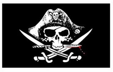 zvučnici sa mikrofonom: Piratska zastava 150 X 90 cm Zastava dimenzija 150 X 90 cm sa — 1