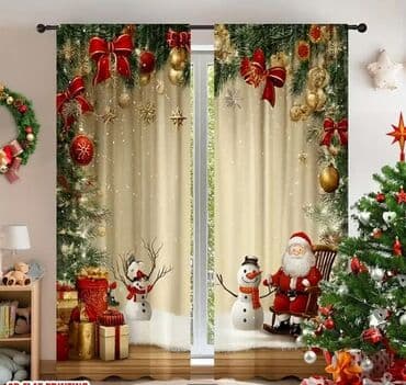 curren satovi original cena: Novogodišnje zavese Dimenzije 150x60cm Cena 1700din/2kom kao na slici — 7
