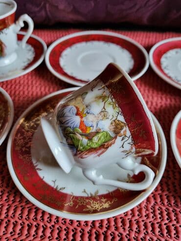 Antikviteti: Servis za kafu,nov,Fena porcelan nemacki 70te. Servis za 6 osoba — 10