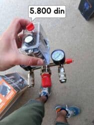 Cena 5.800 din Trofazna sklopka za kompresor sa manometrima u na lalafo.rs Cena 5.800 din Trofazna sklopka za kompresor sa manometrima u