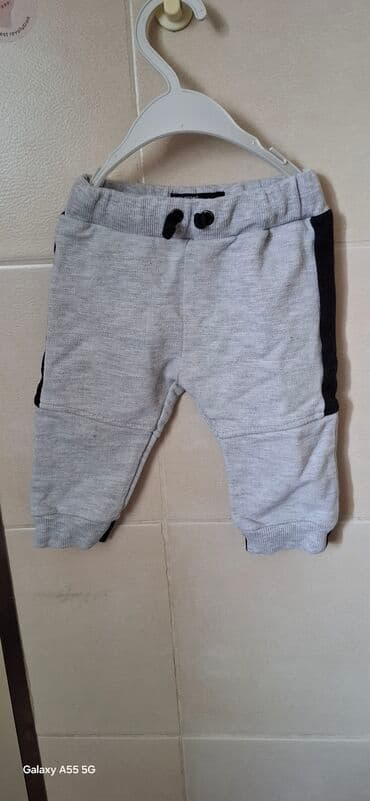 crop top majice za devojcice: 62-68, bоја - Siva — 1
