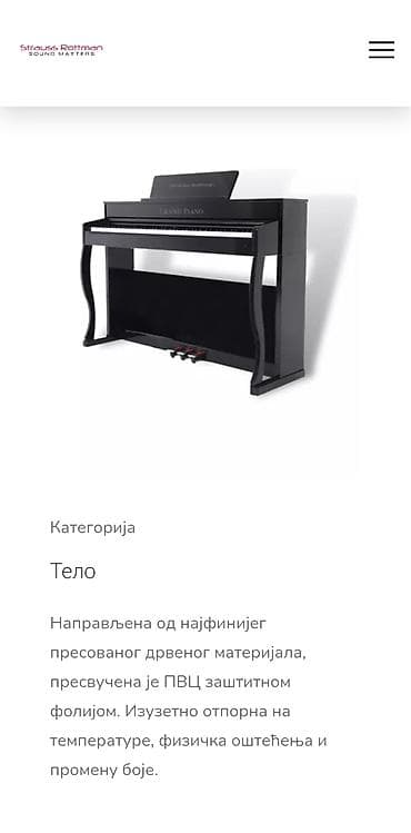 klavijature prodaja: 100% Nov i neraspakovan u kutiji. Strauss Rottman Grand Piano – — 3