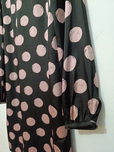 leprsava haljina: Mango M (EU 38), color - Black, Long sleeves — 2