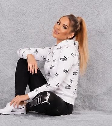 nike ninja duks: Puma ženska sportska kombinacija – dukserica s kapuljačom + helanke + — 1