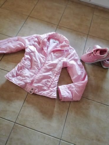 kupaci jednodelni za punije: Jakna terranova, puder roze, za prelazni period. Rasprodaja sa mog — 3