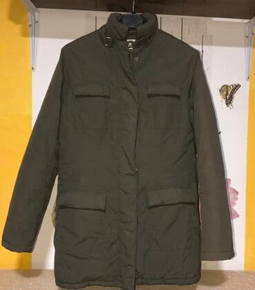 monton jakna zenska: Muška zimska parka jakna, tamnozelena (army green). - Dužina do — 1