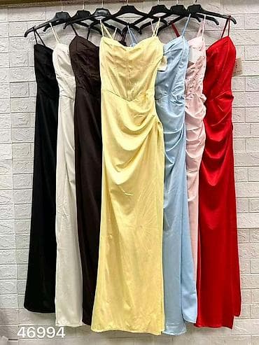 bele vencanice: ✨ Haljine – 3100 din Elegantne satenske midi haljine sa tankim — 3