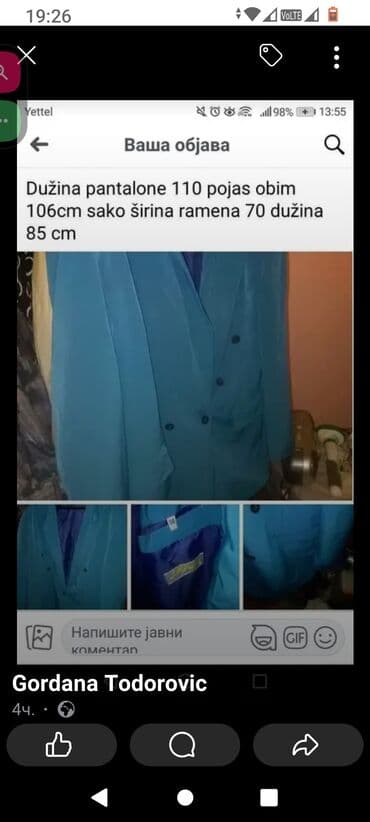 lidl muške pidžame: Dvodelno odelo, 2XL (EU 56), Axxa, bоја - Svetloplava — 2